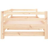  Izvlečna dnevna postelja 2x(90x190) cm trdna borovina, (20725325) | Shoptok.si
