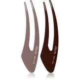 Janeke Hair Clip sponke za lase Brown 2x15 cm Cene