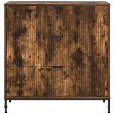vidaXL Ormarić / Komoda s ladicama Dimljeni hrast 79,5 x 33 x 82 cm | shoptok.hr