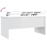  Stolić za kavu sjajni bijeli 102x50,5x46,5 cm konstruirano drvo | Shoptok.si