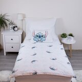 Jerry Fabrics Bela bombažna otroška posteljnina za otroško posteljico 100x135 cm Lilo and Stitch "White Star" – | Shoptok.si