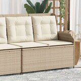  Vrtni naslonjač s jastucima bež od poliratana - bež i krem 1 Kutna sofa (lijevi naslon za ruku) | shoptok.hr