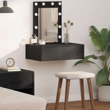 vidaXL Crni hrast MDF, drvo 60 x 40 x 70 cm Toaletni stol Pravokutni | shoptok.hr