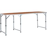  Sklopivi stol za kampiranje aluminijski 180 x 60 cm | shoptok.hr
