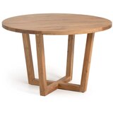 Kave Home Okrugli blagovaonski stol od masivnog bagrema u prirodnoj boji ø 120 cm Nahla – | shoptok.hr