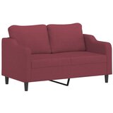  3-dijelni set sofa s jastucima crvena boja vina od tkanine | shoptok.hr