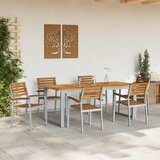 Vrtna stolica 6 pcs Smeđa 56 x 57 x 87 cm Čvrsto drvo akacije | shoptok.hr