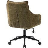 MID.YOU VRTLJIVI STOL kovina, tekstil zelena, črna | Shoptok.si