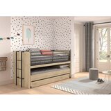 Vipack Pograd/z dodatnim ležiščem otroška postelja z letvenim dnom 90x200 cm v naravni barvi Sam – | Shoptok.si