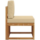  Srednja sofa za van Čvrsto drvo akacije Prirodna | shoptok.hr