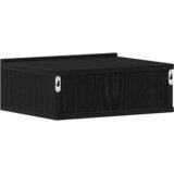  Plutajući noćni ormarić crni hrast 40x32x15 cm inženjerski drvo | shoptok.hr