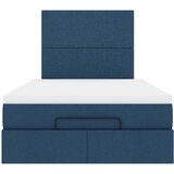  Otomanski krevet s madracem i LED plavi 120x200 cm tkanine | Eponuda.ba