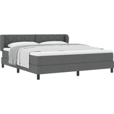 vidaXL Postelja z vzmetnico Temno siva 180x200 cm Tkanina, (22051895) | Shoptok.si