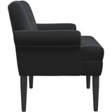  Ljubavni kauč s gumbima Crna 120 x 66 x 78 cm Baršun | Eponuda.ba