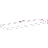 vidaXL Stenska polica 90x30x3,8 cm pravokotna akacija naraven rob | Shoptok.si