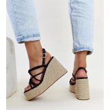 Gemre Black wedge sandals Mara | Shoptok.si