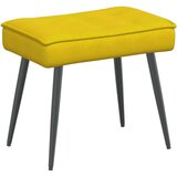 vidaXL Relaksacijski stol s stolčkom Rumeni žamet | Shoptok.si