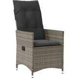  3-dijelni bistro set od poliratana s jastucima sivi | shoptok.hr