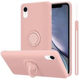 Cadorabo Ohišje združljivo z jabolkom v tekoči roza barvi - zaščitni pokrov iz fleksibilnega silikona TPU z obročem, (20583147) | Shoptok.si