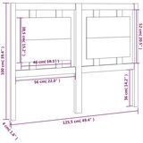 Uzglavlje za krevet boja meda 125,5x4x100 cm masivna borovina | shoptok.hr