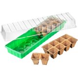  Staklenik za biljke mini 540x150x120mm 18 biorazgradivih čaša Cene