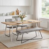  Klupa Svjetlosiva 110 x 40 x 45 cm Baršun | Eponuda.com