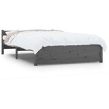  Za krevet od masivnog drva sivi 135x 190 cm 4FT6 bračni | shoptok.hr