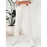 DStreet Spodnie damskie wide leg LURION ecru | Shoptok.si