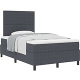  Postelja z box springom z vzmetnico Temno siva 120x200 cm Žametna tkanina, (22081033) | Shoptok.si
