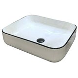 Ferotehna Namestitveno umivalno korito (Do x Š x V: 50 x 39 x 13,5 cm, Bela, črna) | Shoptok.si