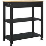 Kuhinjski kolica Jednobojno Crna 88 5 x 40 x 48 cm | shoptok.hr