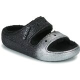 Crocs Natikači CLASSIC COZZZY GLITTER SANDAL Črna | Shoptok.si