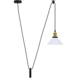 VISILICA podesiva po visini E27 sjajno bijela Ø 22 cm metal | shoptok.hr
