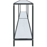  Konzolni stol bijeli 200 x 35 x 75,5 cm od kaljenog stakla | shoptok.hr