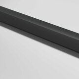 Sobna vrata tanka crna 83 x 201,5 cm kaljeno staklo i aluminij | shoptok.hr