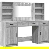  Set za toaletni stolić od 3 komada sivi Sonoma konstruirano drvo | shoptok.hr