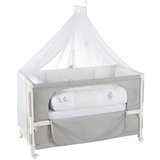Roba Bijeli/sivi dječji krevet na kotačićima 60x120 cm Fox & Bunny – | shoptok.hr