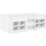  Loft krevet s ormarom s policom 3 pcs Bijela Konstruirano drvo | shoptok.hr