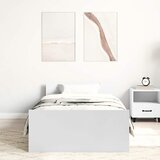  Okvir kreveta bijeli 75 x 190 cm mali od konstruiranog drva | Eponuda.com