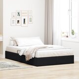  Otomanski krevet s pohranom Crna 120 x 190 cm Baršun | shoptok.hr