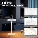  LED prigu&amp;scaron;iva spoljna punjiva dodirna stona lampa GENTLE LED/1,5W/3,7V 3000 mAh IP44 bela Slike