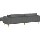 SOFA s jastukom 3 pcs Tamno siva tkanina | shoptok.hr