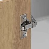 vidaXL Viseča omarica Riga Sonoma hrast in bela 57 x 57 x 100 cm | Shoptok.si