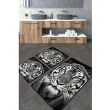 djt multicolor bathmat set (2 pieces)
