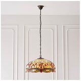 Endon 64079 - Luster na lancu Tiffany DRAGONFLY 3xE27/60W/230V prečnik 50 cm u