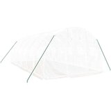  Staklenik s čeličnim okvirom bijeli 18 m² 6 x 3 x 2 m | shoptok.hr