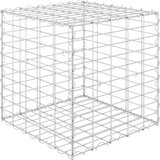 Furnova Kockasta visoka greda gabion iz jeklene žice 50x50x50 cm, (21920044) | Shoptok.si