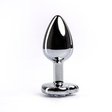 Fantasy toys Anal butt plug metal srce Silver S Cene