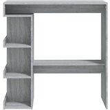 vidaXL Barski stol sa stalkom boja sivog hrasta sonome 100x50x101,5 cm | shoptok.hr