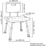 Ridder Stolica sa naslonom 49x85 bela | Eponuda.com